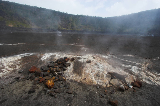 火山口的底部