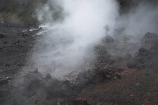 火山口的底部