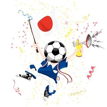 與Ball Head的日本足球迷。