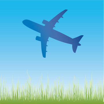 飛機(jī)航空輪廓。