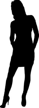女孩站