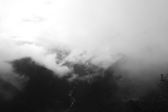 云霧 雪山
