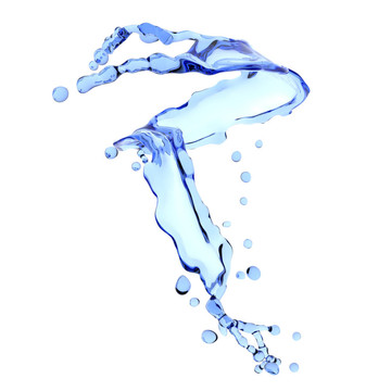 摘要水濺