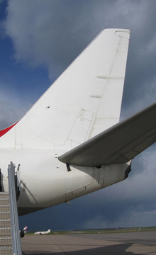 波音737客機白色尾翼