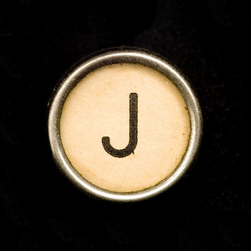 打字機(jī)字母J