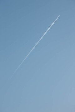 噴氣式飛機(jī)在空中飛行