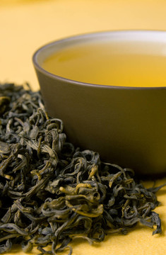 綠茶茶葉干泥杯