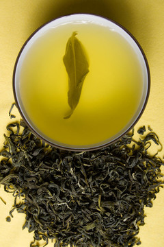 綠茶茶葉茶葉泥杯