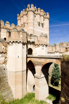 可口的城堡；Segovia Province；卡斯蒂利亞和列昂；西班牙