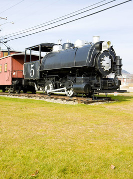 蒸汽機車；Groveton；新罕布什爾州；美國