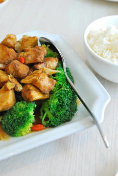 中式香菇菜花飯