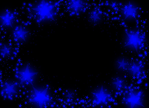 黑暗背景與星星