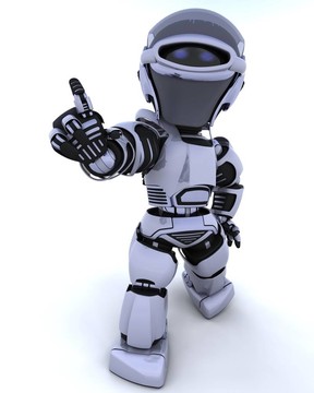 可愛的機器人機器人