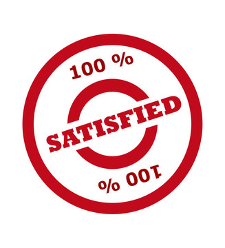 百分之100 sastisfied郵票