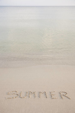 写在海滩上的文字