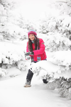 玩雪球