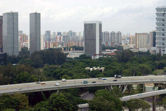 城市場景；新加坡