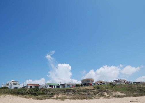 拉佩德雷拉海岸的全景；羅查；烏拉圭