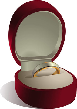 盒子里的結婚戒指