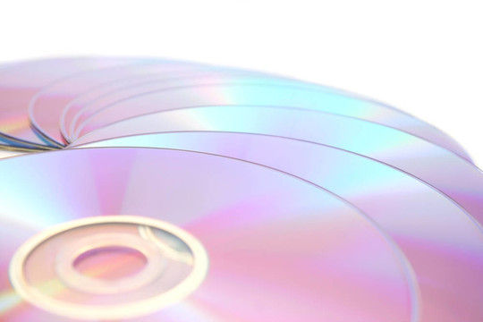 DVD上的白色
