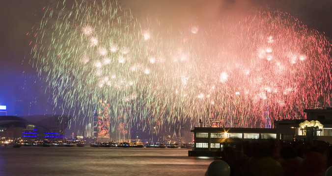 這是一個香港的煙花