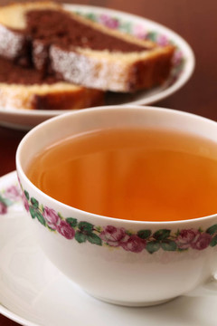 大理石蛋糕茶