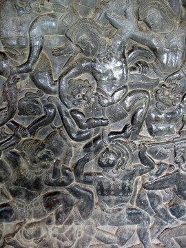 壁畫(huà)在吳哥窟
