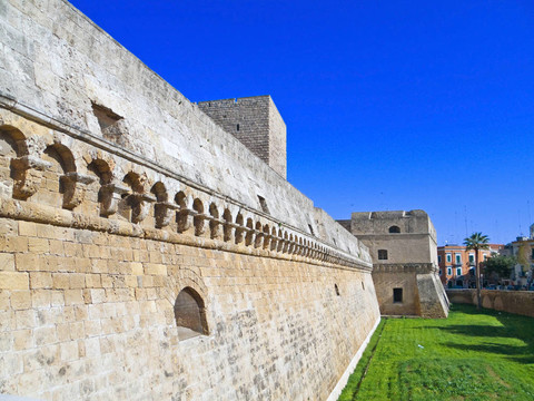 巴里Norman Swabian Castle。Apulia。