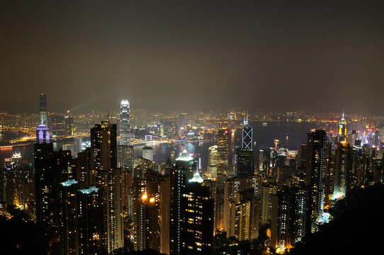 香港的夜景