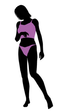 女人內(nèi)衣的輪廓
