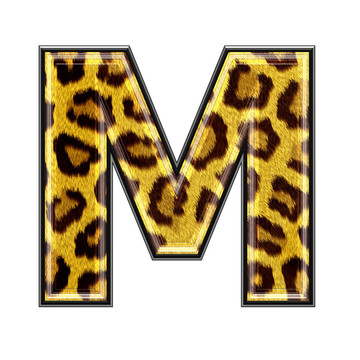 三維信與豹皮膚紋理- M