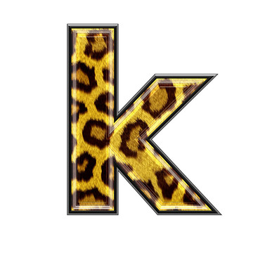 三維信與豹皮膚紋理- K