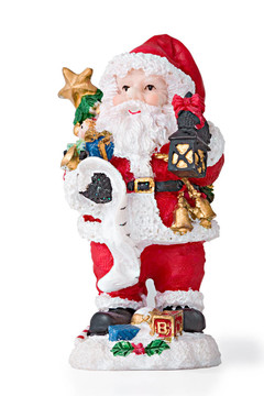 Santa進(jìn)行了鐘聲。隔離；裁剪路徑