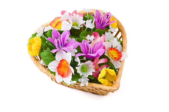 花束；白色的花