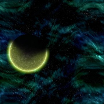 宇宙空間的星球