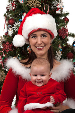 媽媽和Baby Santa