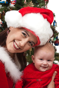 媽媽和Baby Santa