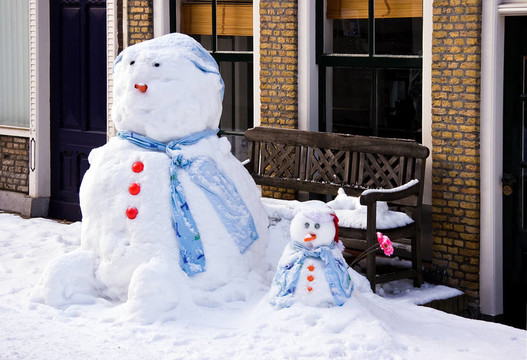 Funny Snowman與兒子