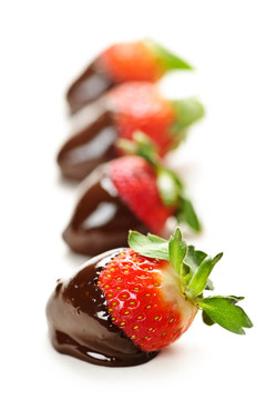 蘸巧克力的草莓