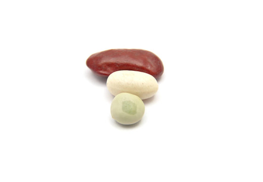 白色豆科植物的詳細而簡單的圖像