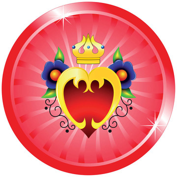 心；花；冠