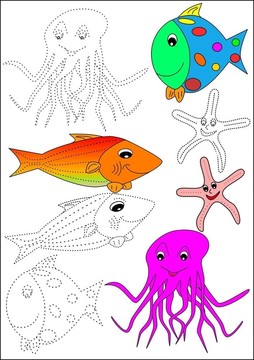 著色書魚