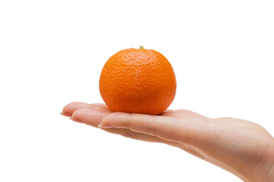 Tangerine夜店在一個(gè)女性的手分離