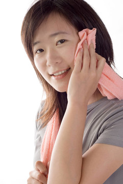運動的女人