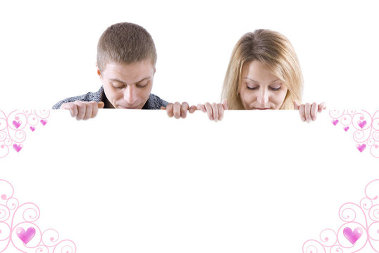 男人和女人背后的白色立場(chǎng)