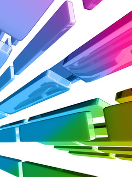 具有光照效果的3D立方體