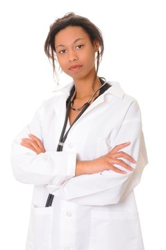 可愛的非洲裔美國醫(yī)生