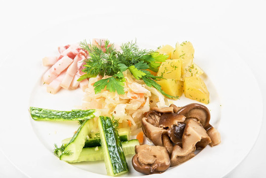 馬鈴薯；脂肪和蔬菜