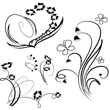 花卉設(shè)計(jì)元素收集