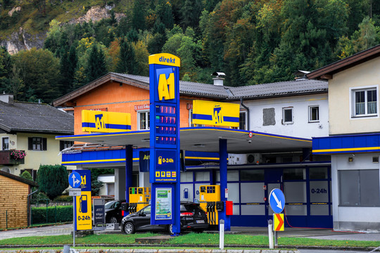 欧洲奥地利加油站